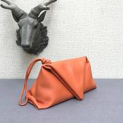 Bottega Veneta fold-over envelope clutch orange - 5
