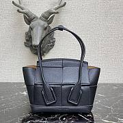 Bottega Veneta Mini intreccio leather top handle bag black - 1