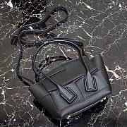 Bottega Veneta Mini intreccio leather top handle bag black - 2