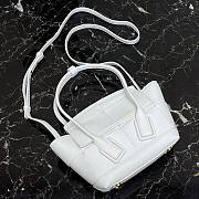 Bottega Veneta Mini intreccio leather top handle bag white - 4