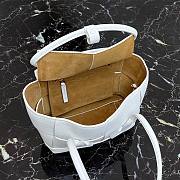 Bottega Veneta Mini intreccio leather top handle bag white - 2