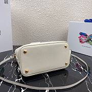 Prada Saffiano Top Handle Bag White 1BN012 - 3