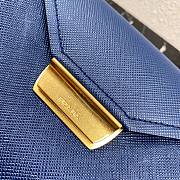 Prada Saffiano Top Handle Bag Blue 1BN012 - 2
