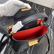 Prada Saffiano Top Handle Bag Black 1BN012 - 2