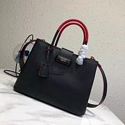 Prada Black Leather Tote Bag 1bg148 - 1