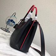 Prada Black Leather Tote Bag 1bg148 - 2