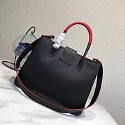 Prada Black Leather Tote Bag 1bg148 - 4