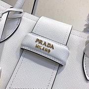 Prada White Leather Tote Bag 1bg148 - 2