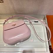 Prada Cleo brushed leather shoulder bag alabaster pink | 1BD303 - 4