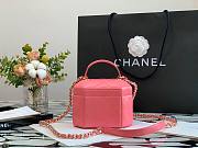 Chanel Lambskin Small Vanity Case AS2630 Pink - 5
