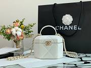 Chanel Lambskin Small Vanity Case AS2630 White - 1