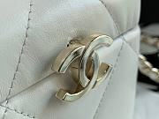 Chanel Lambskin Small Vanity Case AS2630 White - 3