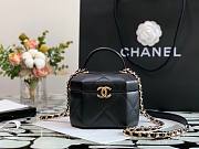 Chanel Lambskin Small Vanity Case AS2630 Black - 1