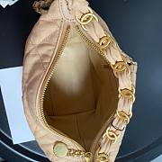 Chanel Crumpled Lambskin Mini Hobo Bag Beige - 2