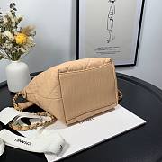 Chanel Crumpled Lambskin Mini Hobo Bag Beige - 3