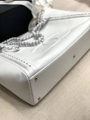 Chanel Soft Calfskin Shopping Bag Top Handle White - 2