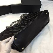 Chanel Dallas Leather Shopping Bag Black - 6