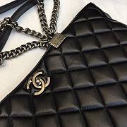 Chanel Dallas Leather Shopping Bag Black - 2