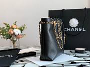 Chanel Calfskin Chain Shopping Bag AS2374 Black - 2