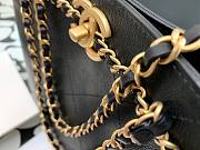 Chanel Calfskin Chain Shopping Bag AS2374 Black - 5