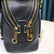 Chloe Small Daria day bag in grained & shiny calfskin black - 5