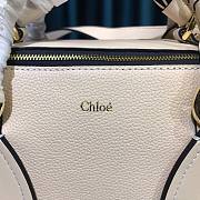 	 Chloe Small Daria day bag in grained & shiny calfskin beige - 2
