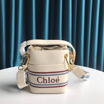 	 Chloe Roy Bucket Bag in White