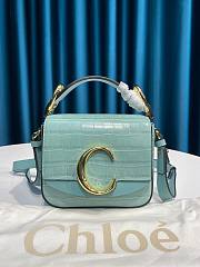 Chloe mini C bag in blue - 1