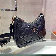 Black Padded nylon shoulder bag - 3