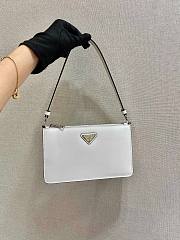 Prada Saffiano leather mini bag in white - 6