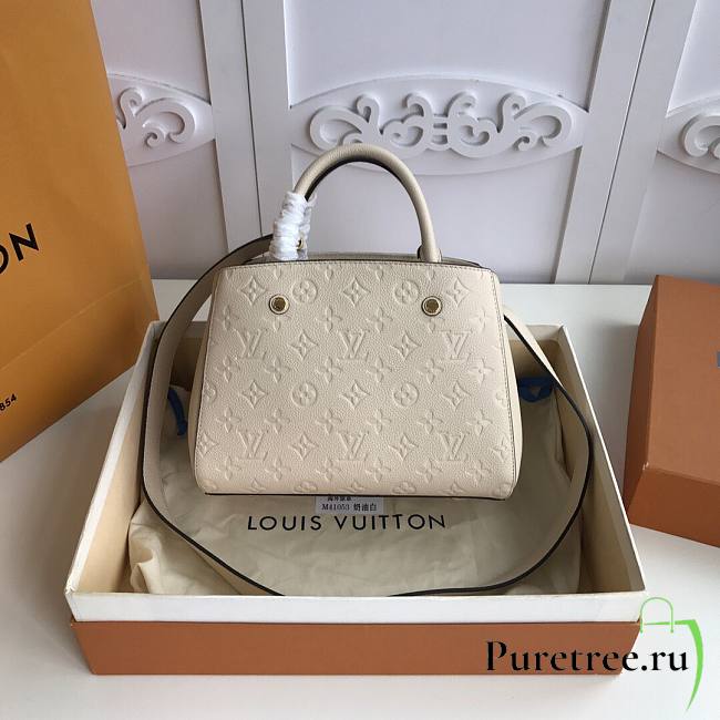 Louis Vuitton Montaigne Small White  - 1