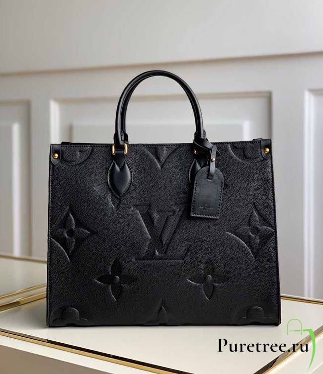 Louis Vuitton Fuschia Empreinte Onthego MM Black 35 | M45660 - 1