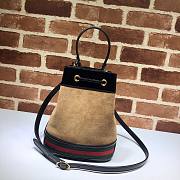 Gucci Ophidia bucket bag in brown leather - 4