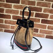 Gucci Ophidia bucket bag in brown leather - 3