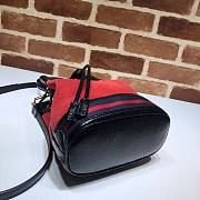 Gucci Ophidia bucket bag in red leather - 6