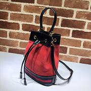 Gucci Ophidia bucket bag in red leather - 5