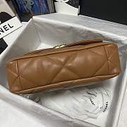 Chanel 19 Medium Handbag Lambskin Brown AS1160 - 6