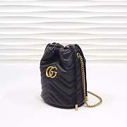 Gucci GG Marmont mini bucket leather bag - 2