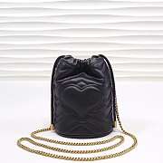 Gucci GG Marmont mini bucket leather bag - 4