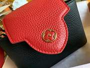 Louis Vuitton Capucines BB Red / Black  - 2