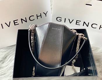 Givenchy Mini Antigona Vertical Bag in Black