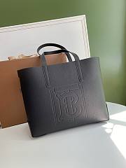 Buberry black tote leather bag - 1