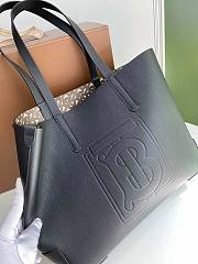 Buberry black tote leather bag - 2