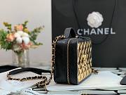 Chanel Lambskin & Gold Metal Clutch with Chain AP2393 - 5