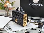 Chanel Lambskin & Gold Metal Mini Flap Bag - 2