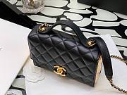 Chanel Lambskin & Gold Metal Mini Flap Bag - 4