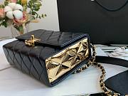 Chanel Lambskin & Gold Metal Mini Flap Bag - 3