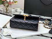 Chanel Lambskin & Gold Metal Mini Flap Bag - 5