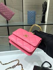 Chanel Lambskin Card Holder Pink AP2397 - 3