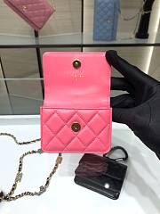 Chanel Lambskin Card Holder Pink AP2397 - 5